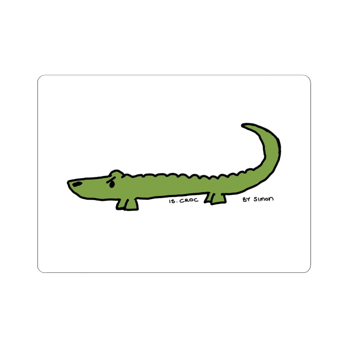 Is. Croc Sticker