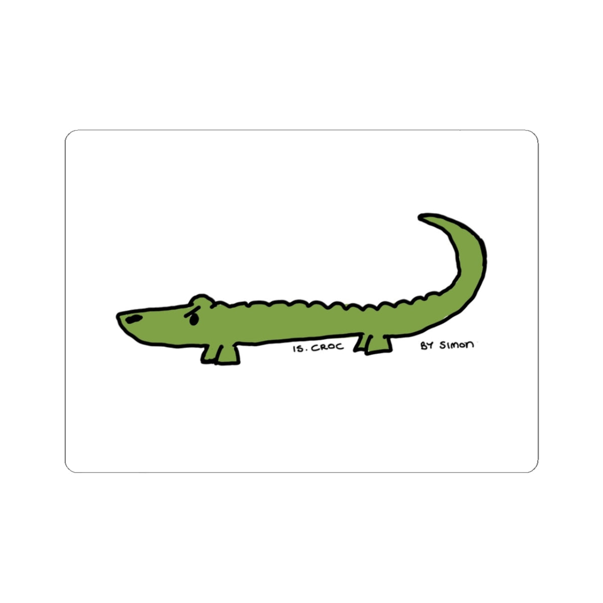 Is. Croc Sticker