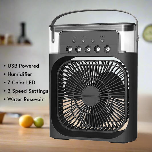 Portable 3-in-1 Fan, Air Conditioner, LED Night Light